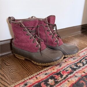 LL Bean wool winter boots